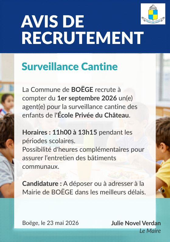 La Mairie recrute 