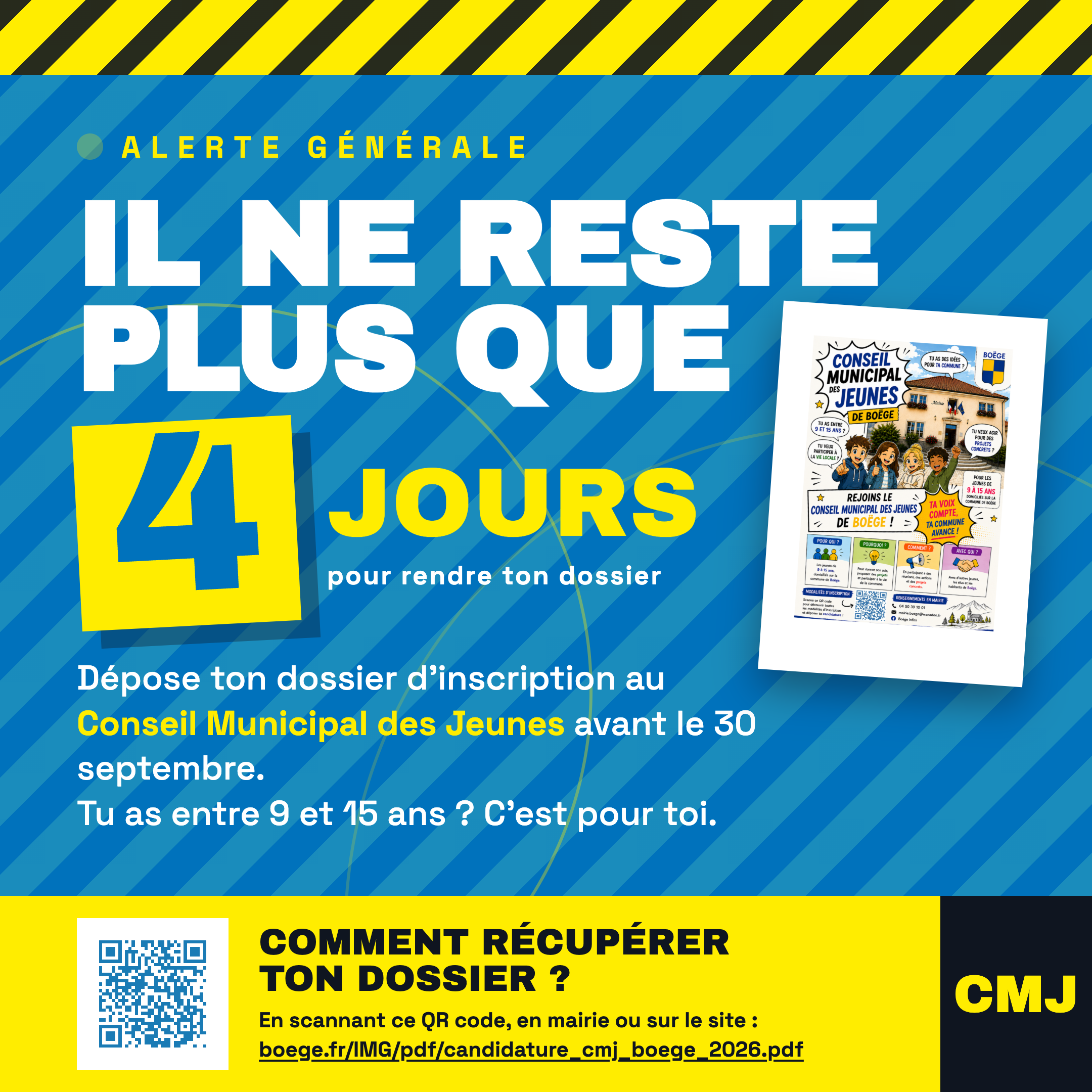 Inscription au CMJ